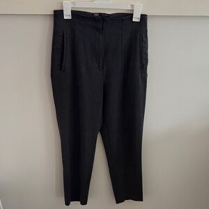 Zara Women’s Elegant Tailored Dress Pants Workwear Office Charcoal Gray Size M